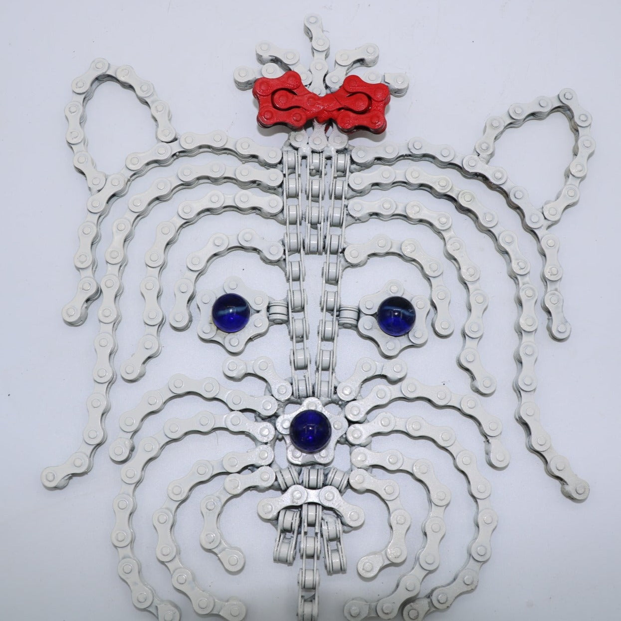 Yorkie dog wall art sculpture (choo choo)