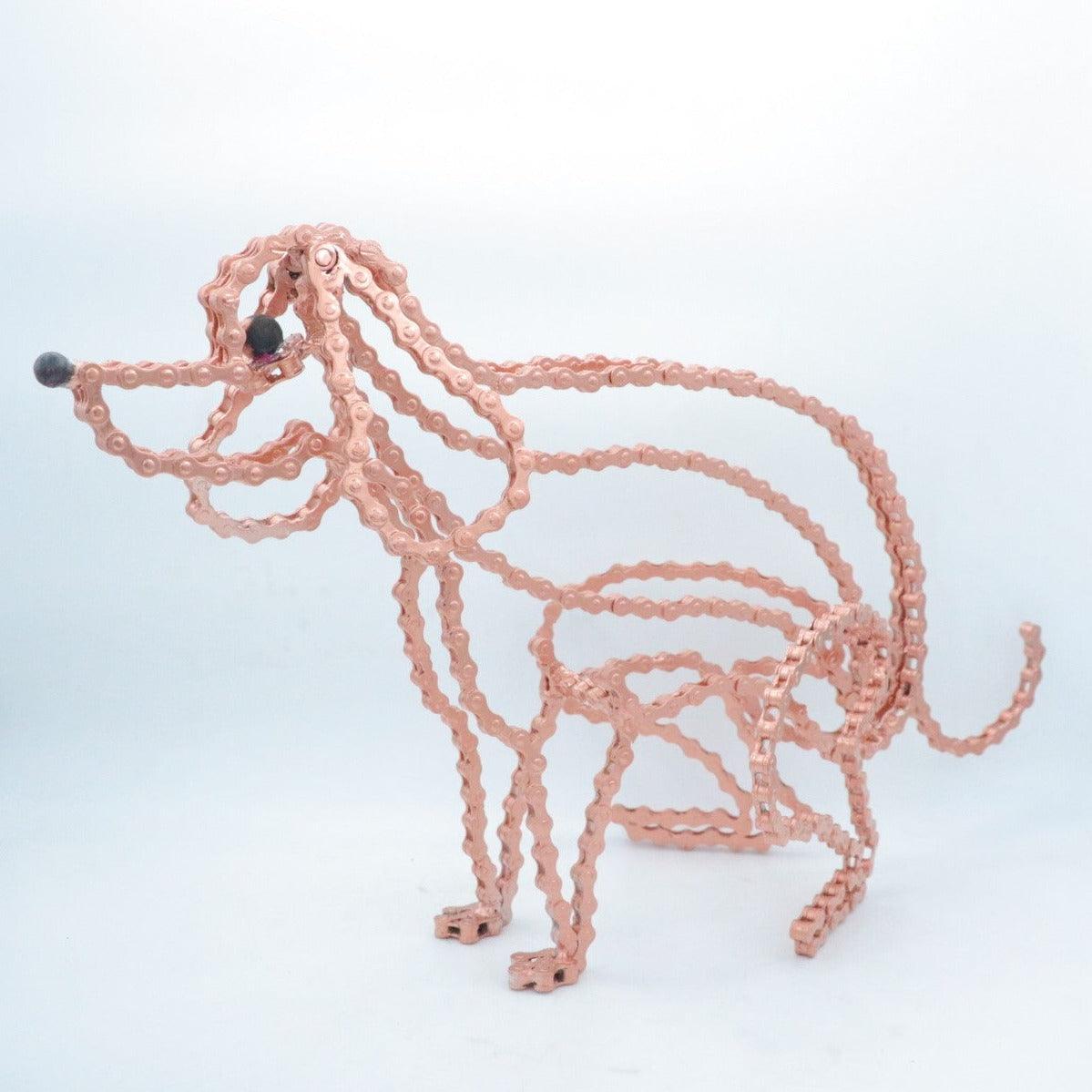 Pooping Dog Sculpture (Tuzzi) | UNCHAINED by NIRIT LEVAV PACKER