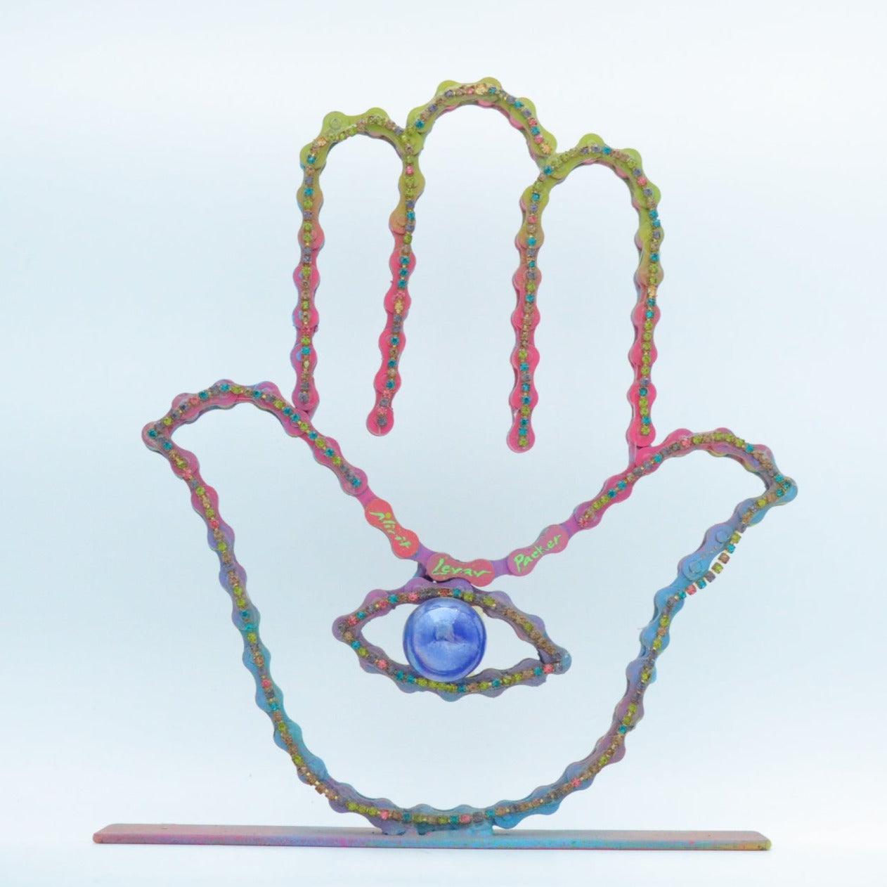 Shimmering Hamsa Sculpture | UNCHAINED by NIRIT LEVAV PACKER