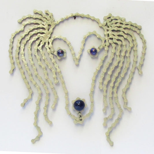 Afghan dog wall art sculpture (Princess) | UNCHAINED by NIRIT LEVAV PACKER