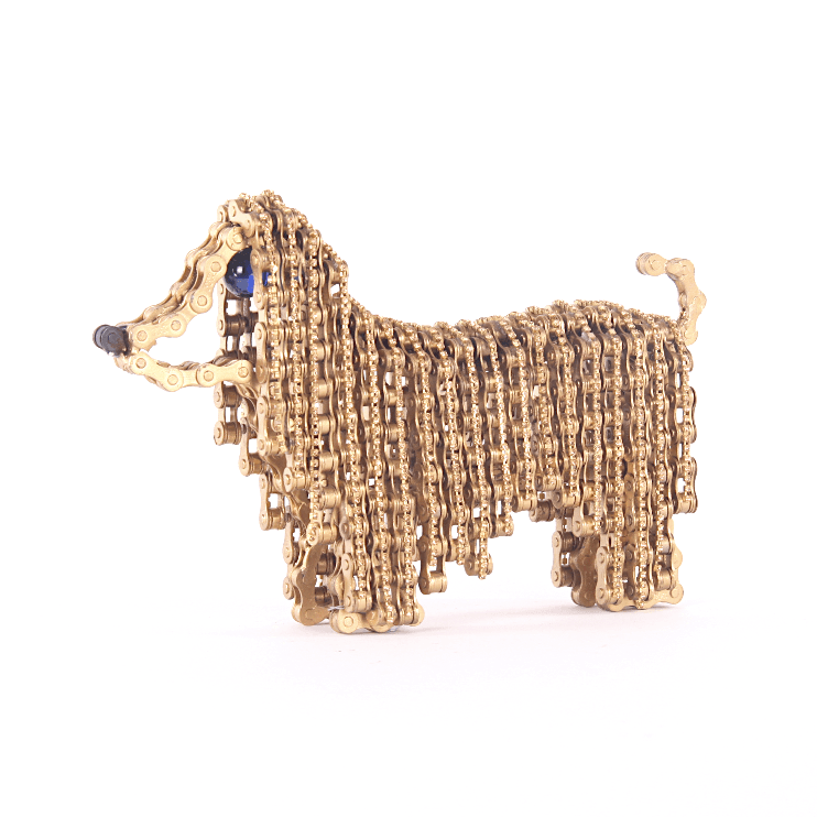 Afghan Hound Sculpture (Princess Gold) | UNCHAINED by NIRIT LEVAV PACKER