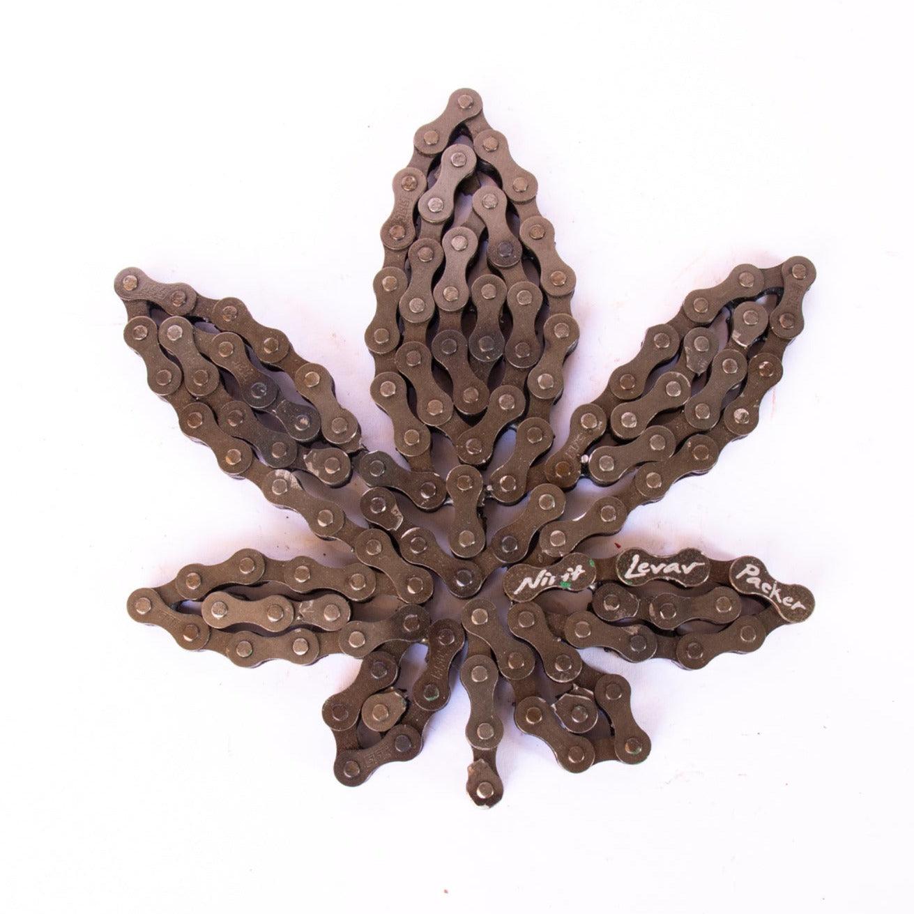Cannabis Leaf Sculpture | UNCHAINED by NIRIT LEVAV PACKER