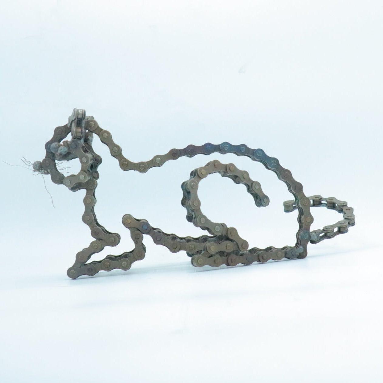 Cat sculpture (Cleo) | UNCHAINED by NIRIT LEVAV PACKER