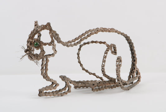 Cat sculpture (Cleo) | UNCHAINED by NIRIT LEVAV PACKER