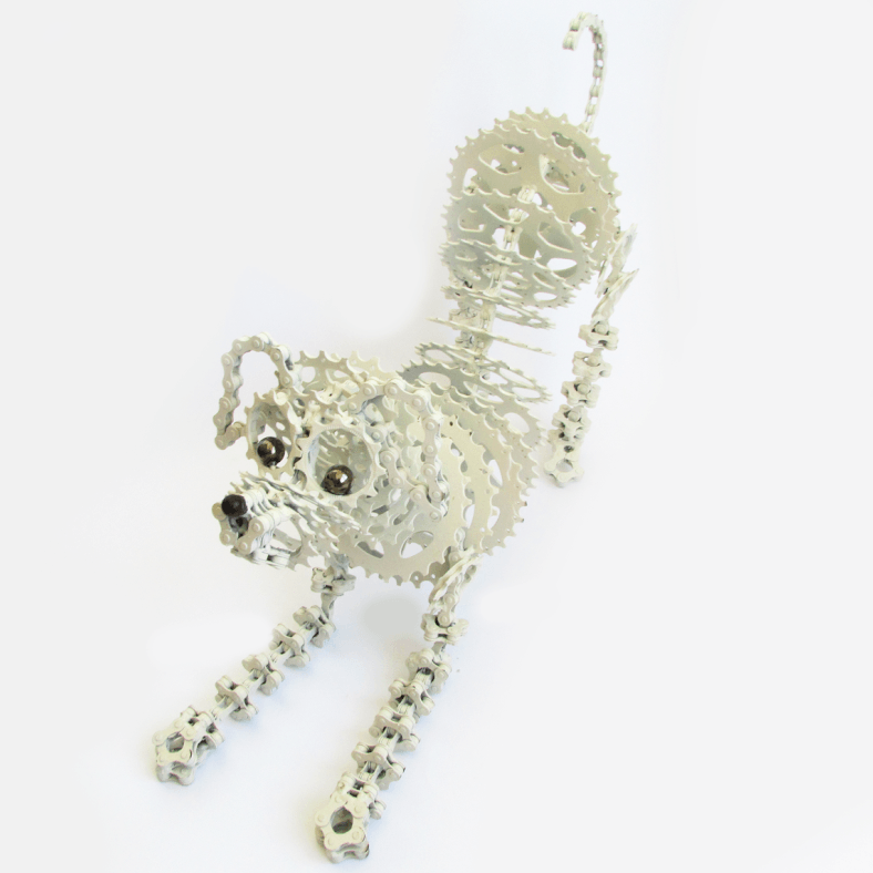 Dog Sculpture (Chika) | UNCHAINED by NIRIT LEVAV PACKER