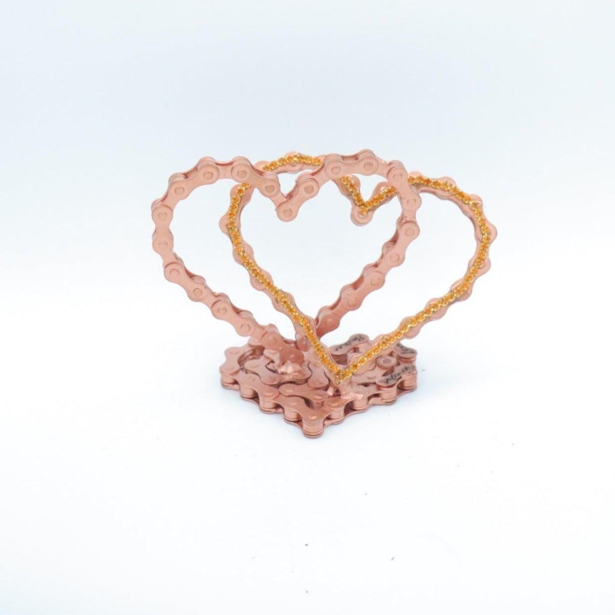 Double Heart Sculpture | UNCHAINED by NIRIT LEVAV PACKER