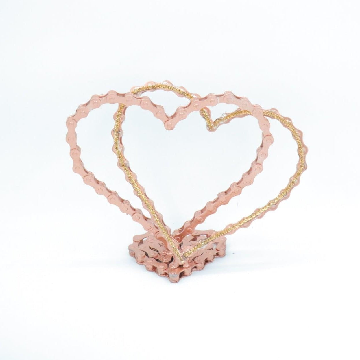 Double Heart Sculpture | UNCHAINED by NIRIT LEVAV PACKER