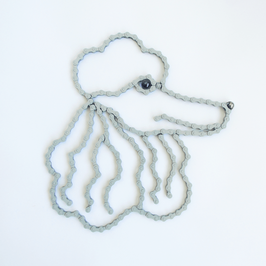 Poodle wall art sculpture (Paris) | UNCHAINED by NIRIT LEVAV PACKER