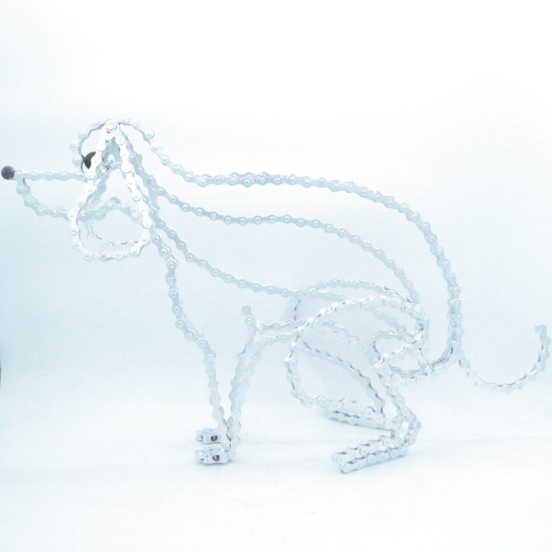Pooping Dog Sculpture (Tuzzi) | UNCHAINED by NIRIT LEVAV PACKER