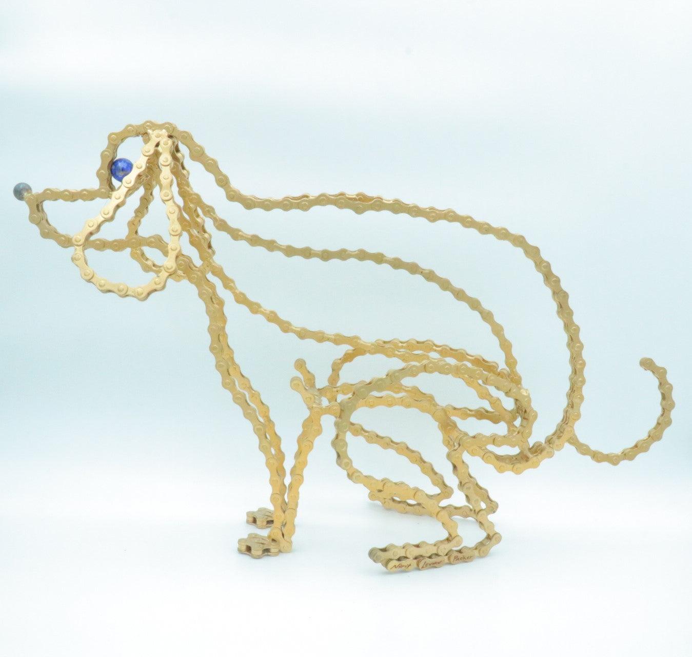 Pooping Dog Sculpture (Tuzzi) | UNCHAINED by NIRIT LEVAV PACKER