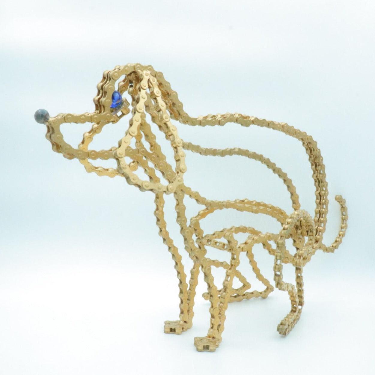 Pooping Dog Sculpture (Tuzzi) | UNCHAINED by NIRIT LEVAV PACKER