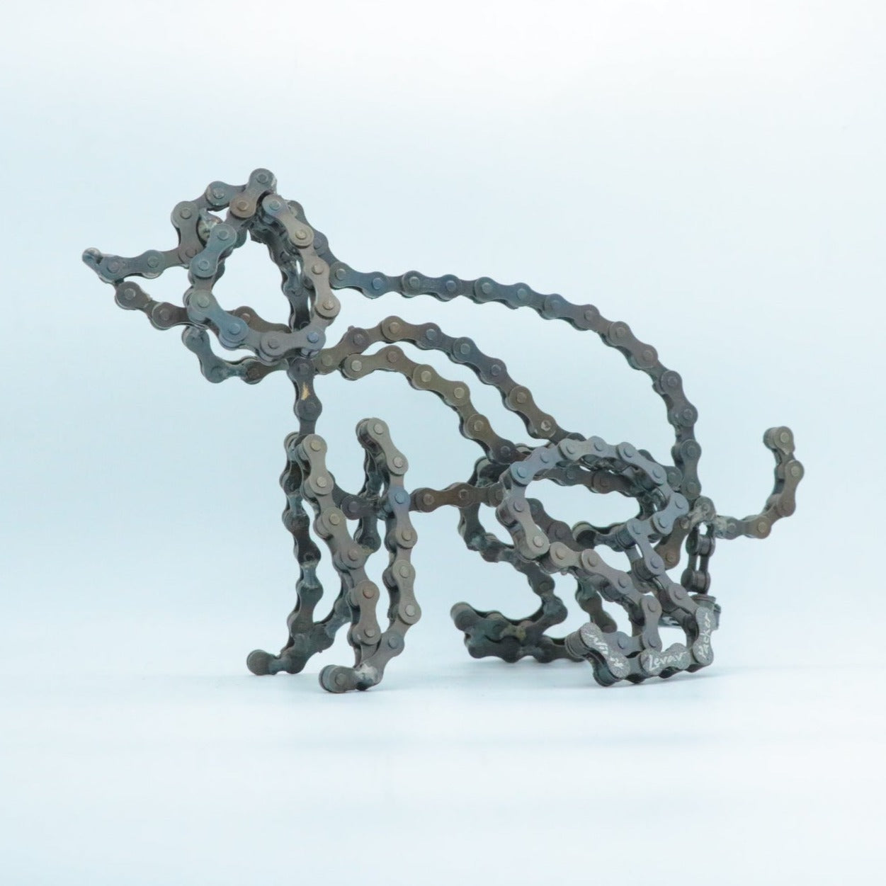 Pooping Dog Sculpture (Tuzzi) | UNCHAINED by NIRIT LEVAV PACKER